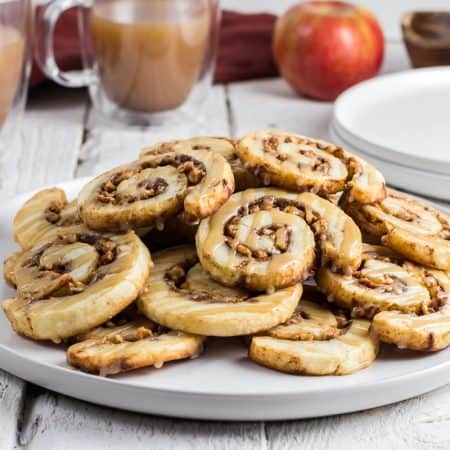 Caramel Apple Pie Crust Cookies