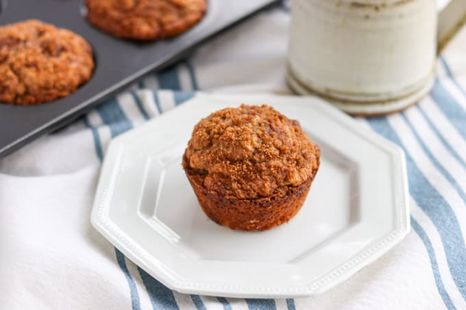 Cinnamon Streusel Muffins for breakfast.