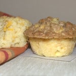 These Peach Streusel Muffins with fresh peaches and cinnamon streusel topping are a great addition to any summer breakfast, ladies brunch or bridal shower!