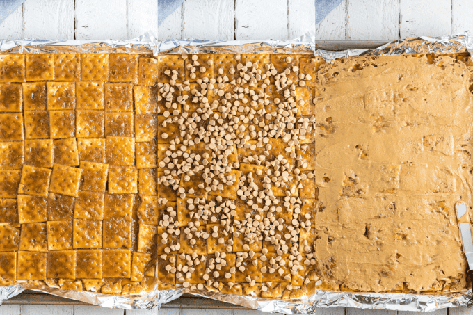 Second set of process photos for Peanut Butter Toffee.
