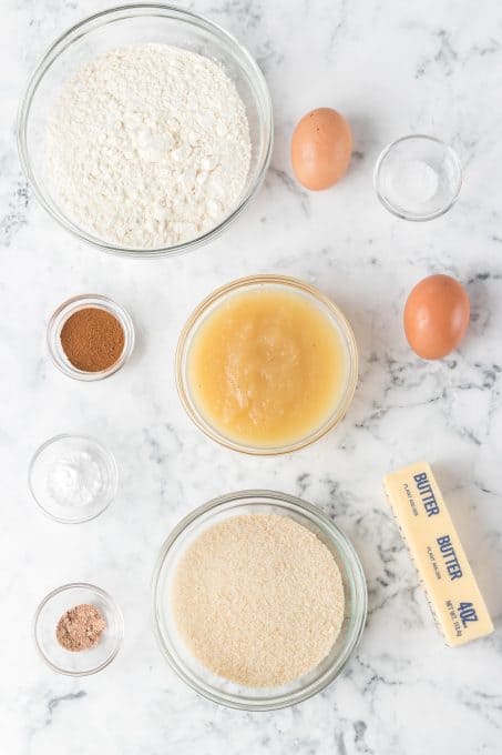 Ingredients for Applesauce Cake