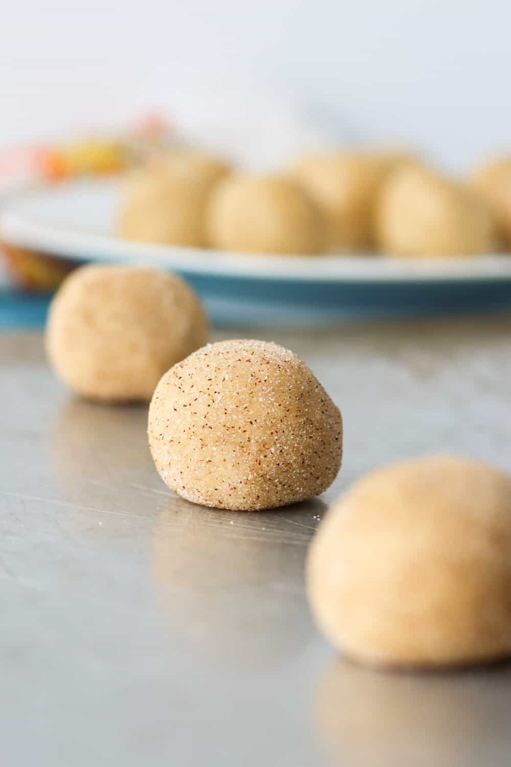 balls of chai cookie dough