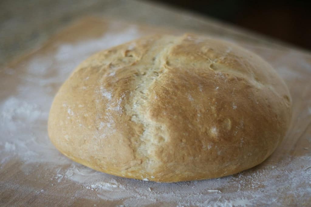 Grandma's Italian Bread - an easy-to-make loaf of bread with a soft and tender outside and the perfect crunchy, slightly chewy crust. 