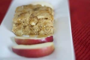 The great taste of apples and cinnamon combined in a pancake batter baked in the oven. It’s a delicious breakfast or breakfast for dinner and it saves you the trouble of flipping pancakes.