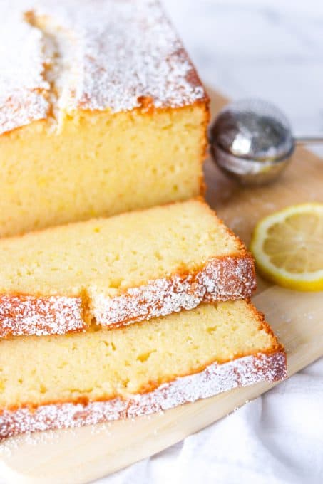 Slices of a Lemon Pound Cake