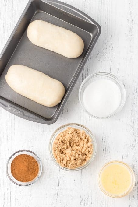 Ingredients for Monkey Bread.