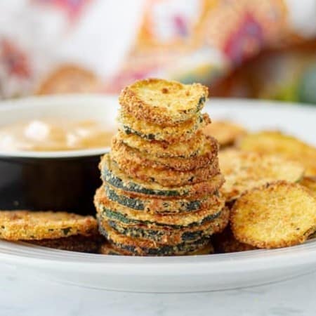 Zucchini Chips in the Air Fryer or Oven!