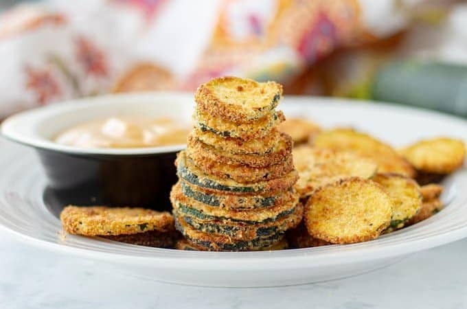 Zucchini Chips in the Air Fryer or Oven!