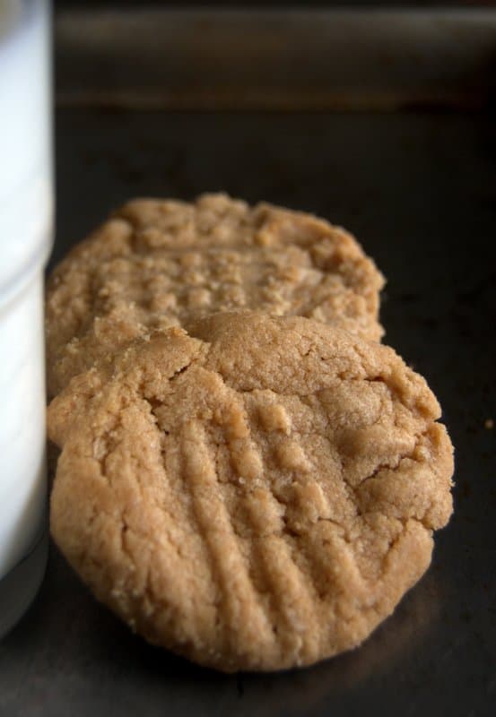 13 Minute, 3 Ingredient Peanut Butter Cookies - SO easy, SO fast and oh SO good!