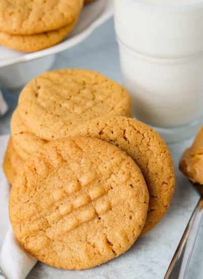 3 Ingredient Peanut Butter Cookies made in just 13 minutes!