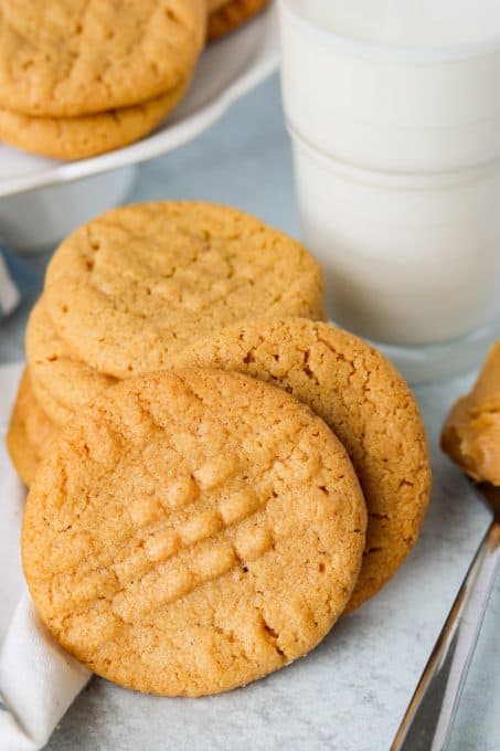 3 Ingredient Peanut Butter Cookies made in just 13 minutes!