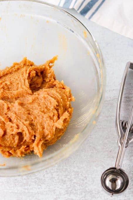 3 Ingredient Peanut Butter Cookie dough.