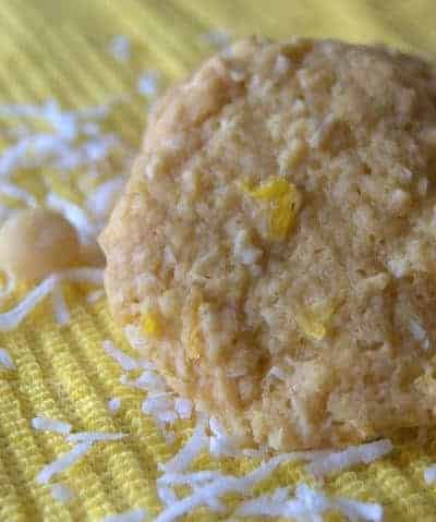 Tropical Cookies - a soft cookie made with crushed pineapple, coconut and macadamia nuts!