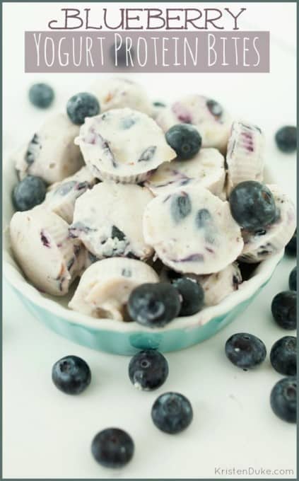 Blueberry Yogurt Protein Bites