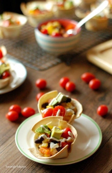 Mini Taco Tortilla Cups