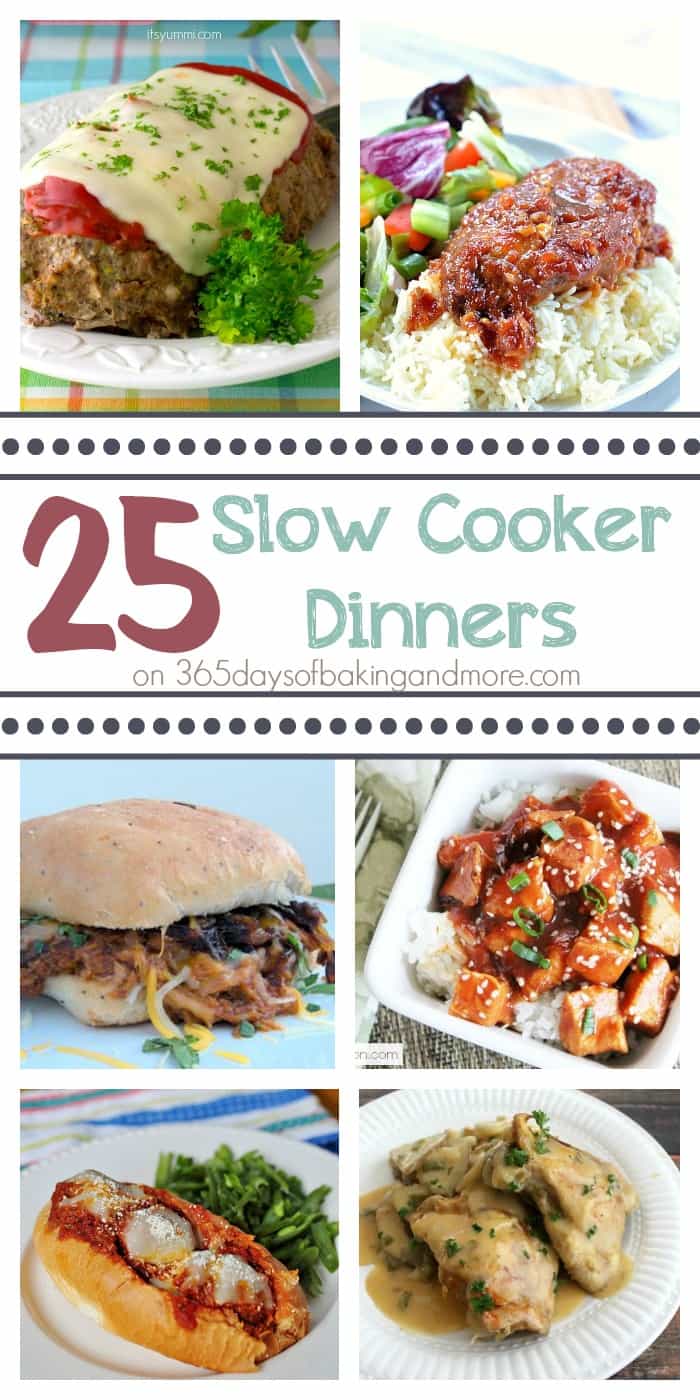 25 Slow Cooker Dinners on 365 Days of Baking