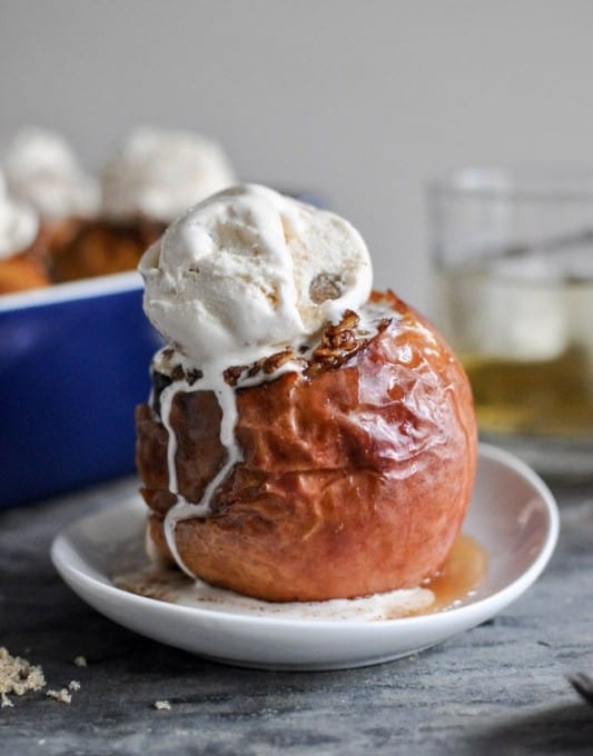 Bourbon Baked Apples