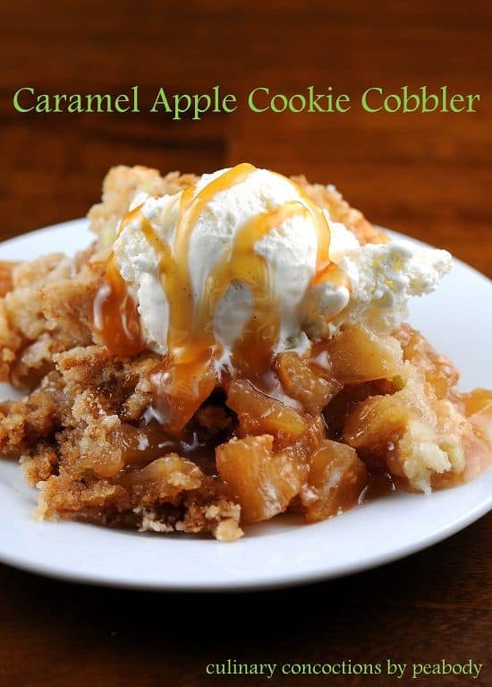 Caramel Apple Cookie Cobbler