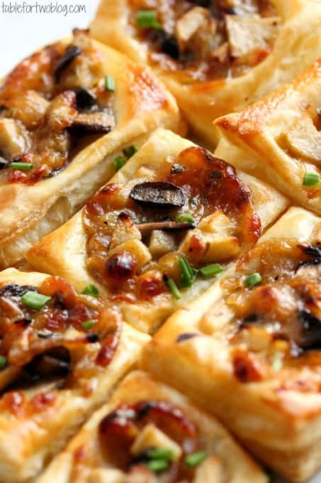 Caramelized Onion, Mushroom, Apple & Gruyere Bites