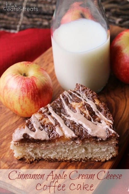 Cinnamon Apple Cream Cheese Coffee Cake
