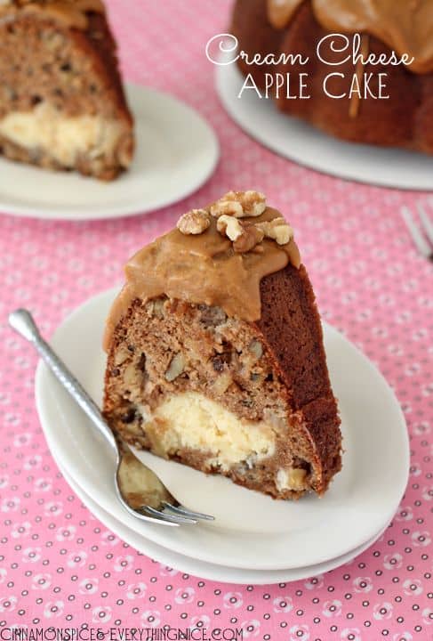 Cream Cheese Filled Apple Cake