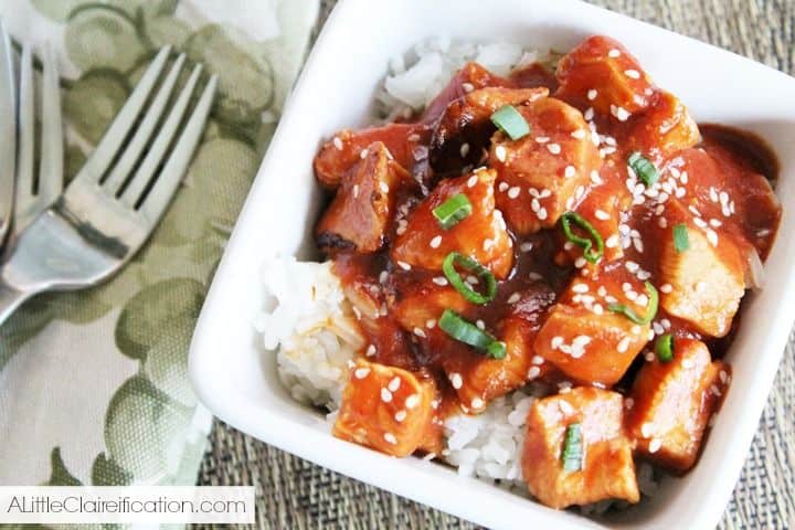 Healthy Crockpot Sesame Chicken