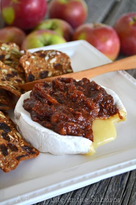 Home Made Apple Butter with Brie