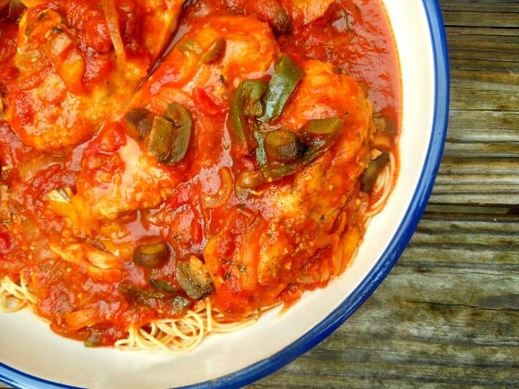 Slow Cooker Chicken Cacciatore