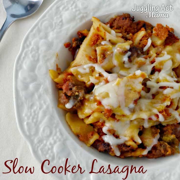 Slow Cooker Meat Lasagna