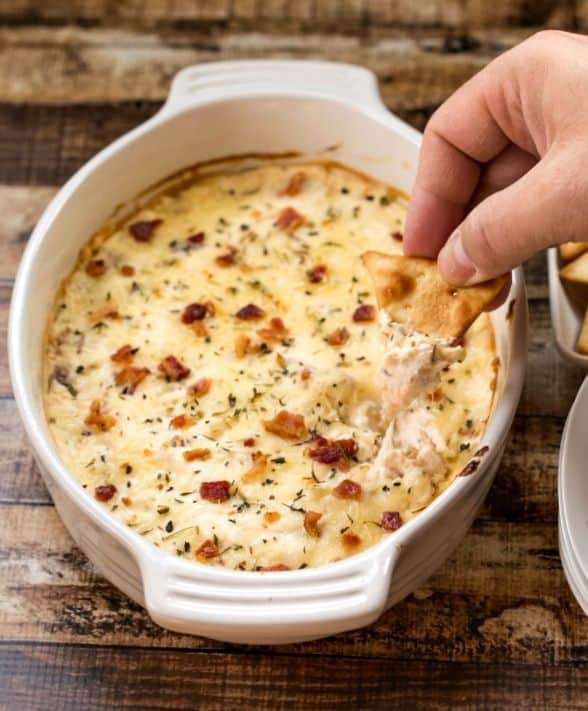 Bacon Artichoke Baked Dip