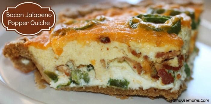 Bacon Jalapeno Popper Quiche