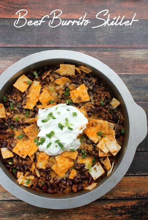 Beef Burrito Skillet