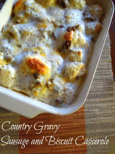 Country Gravy Breakfast Casserole