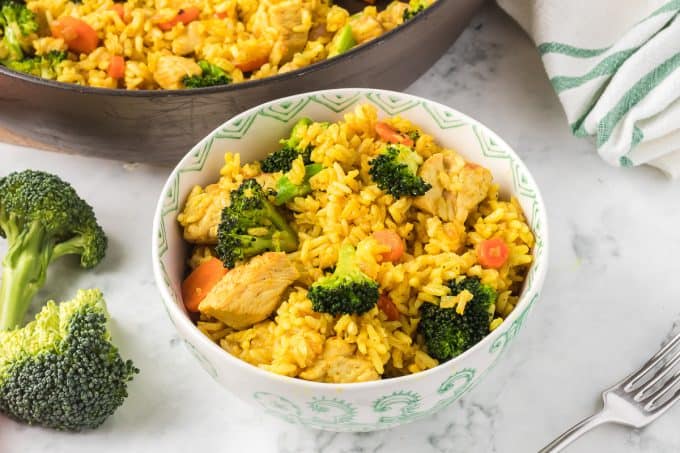 Curried Rice with Chicken and Vegetables