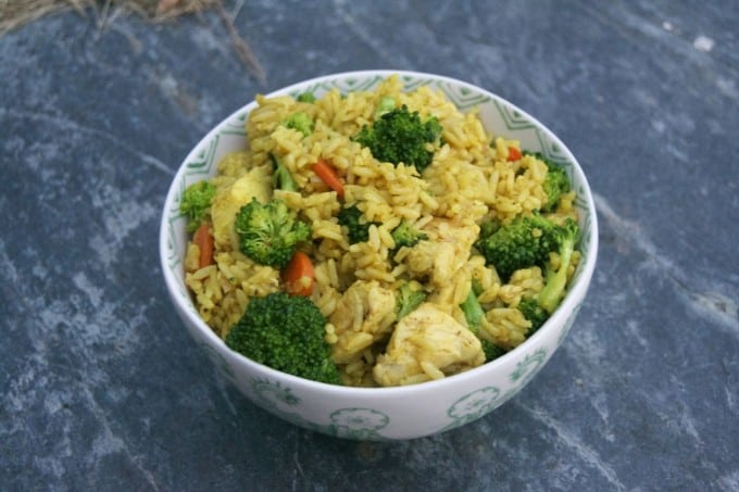 Curried Rice with Chicken and Veggies - easy, quick, tasty and perfect for a busy weeknight!