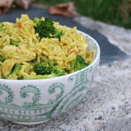 Curried Rice with Chicken and Veggies - easy, quick, tasty and perfect for a busy weeknight!