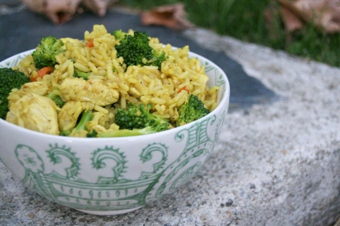 Curried Rice with Chicken and Veggies - easy, quick, tasty and perfect for a busy weeknight!