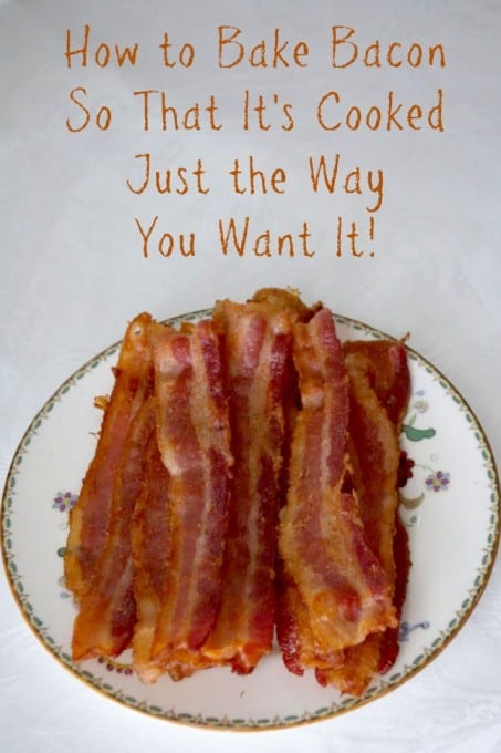 How to bake bacon so that it's just the way you want it!