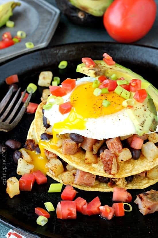 Huevos Rancheros Breakfast Stack