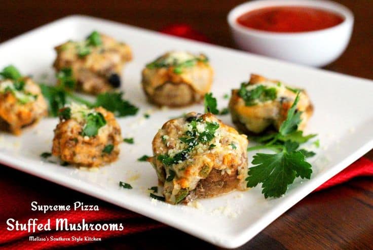 Supreme Pizza Stuffed Mushrooms