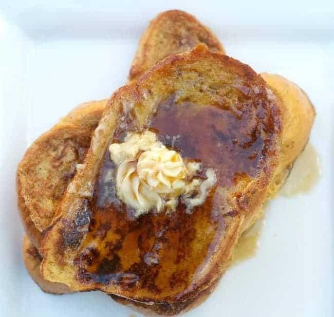 Eggnog French Toast with Maple Butter-image