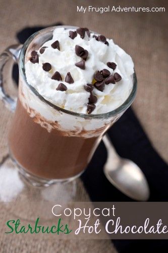 Copycat Starbucks Hot Chocolate