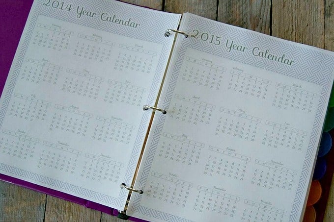 2015 Say Not Sweet Anne Blog Planner