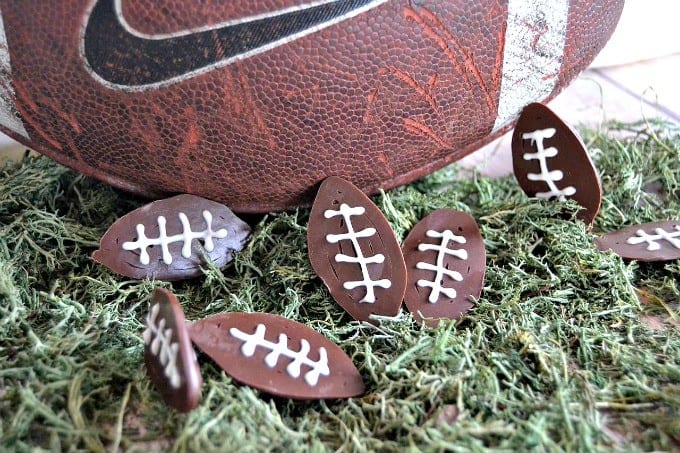 Deflated Footballs - cute chocolate footballs made with chocolate and fun to serve for Game Day!