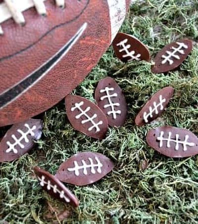 Deflated Footballs - cute chocolate footballs made with chocolate and fun to serve for Game Day!