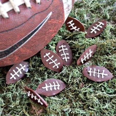 Deflated Footballs - cute chocolate footballs made with chocolate and fun to serve for Game Day!