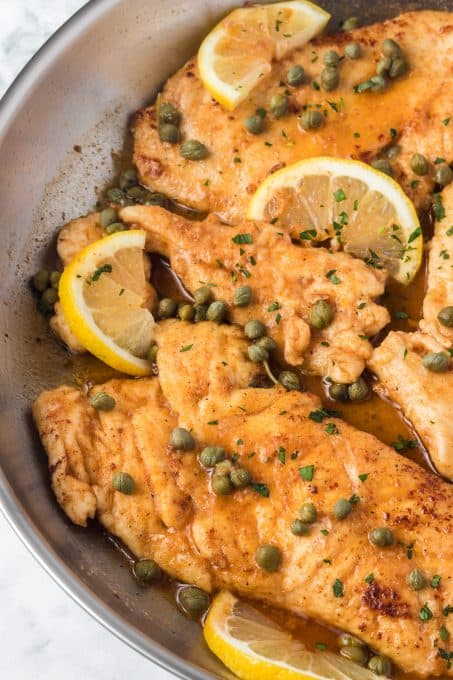 Easy Italian chicken recipe with lemon and capers.