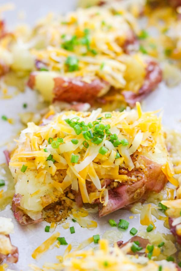 Potatoes ready for the oven.