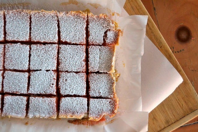 A summertime treat that's great all year - Strawberry Lemonade Bars!