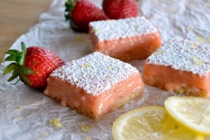 A summertime treat that's great all year - Strawberry Lemonade Bars!